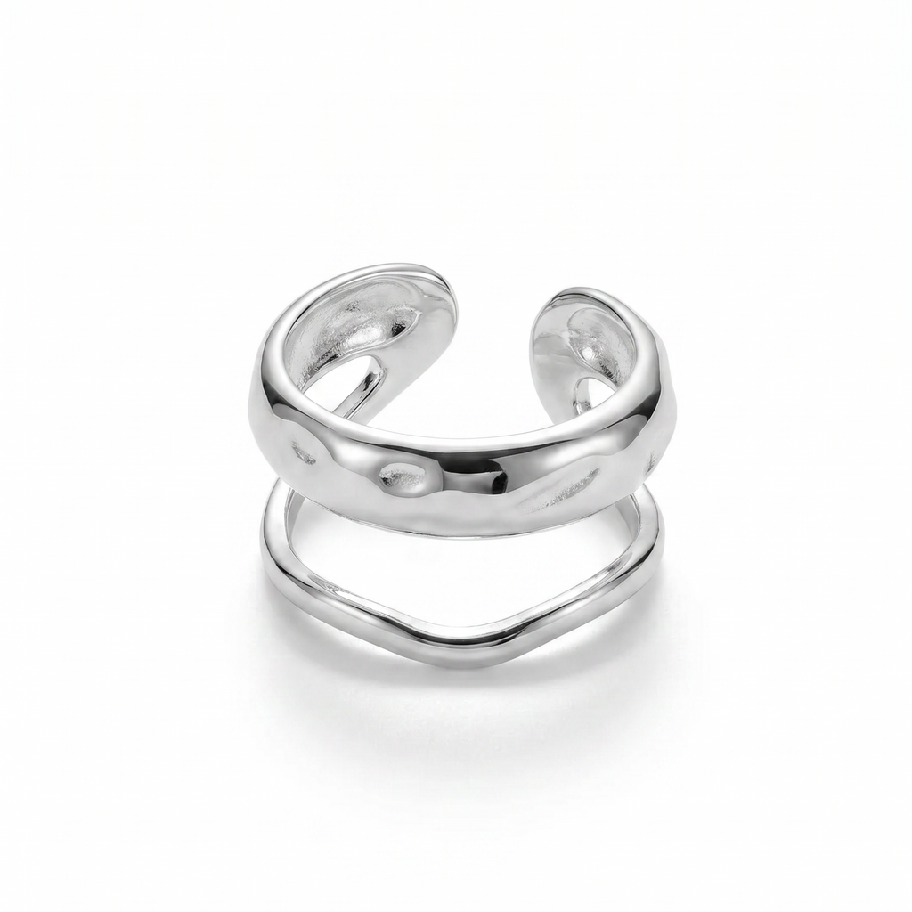 Irregular Bumpy Open Ring
