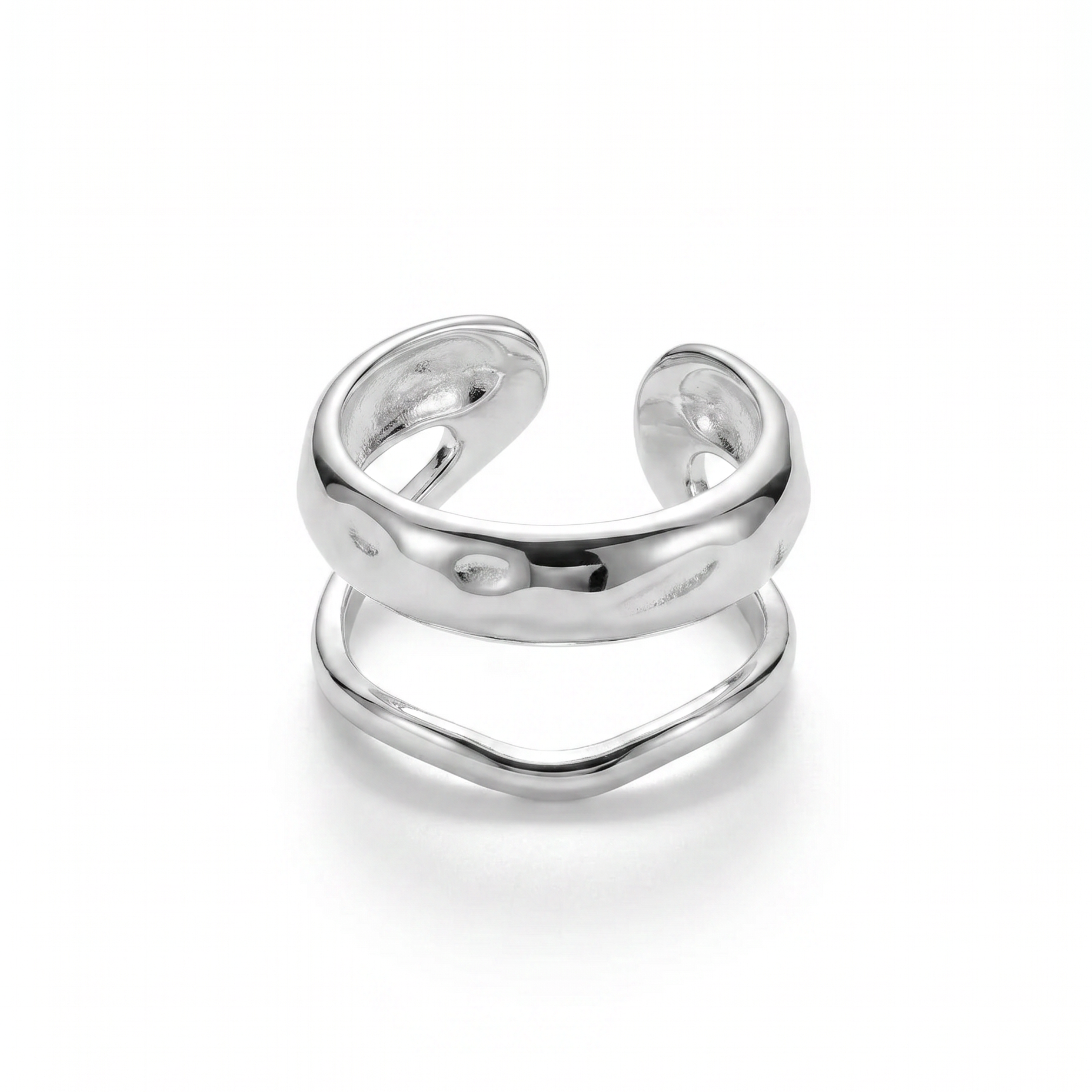 Irregular Bumpy Open Ring
