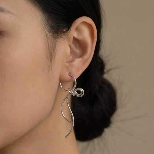 Dangling Ribbon Earrings