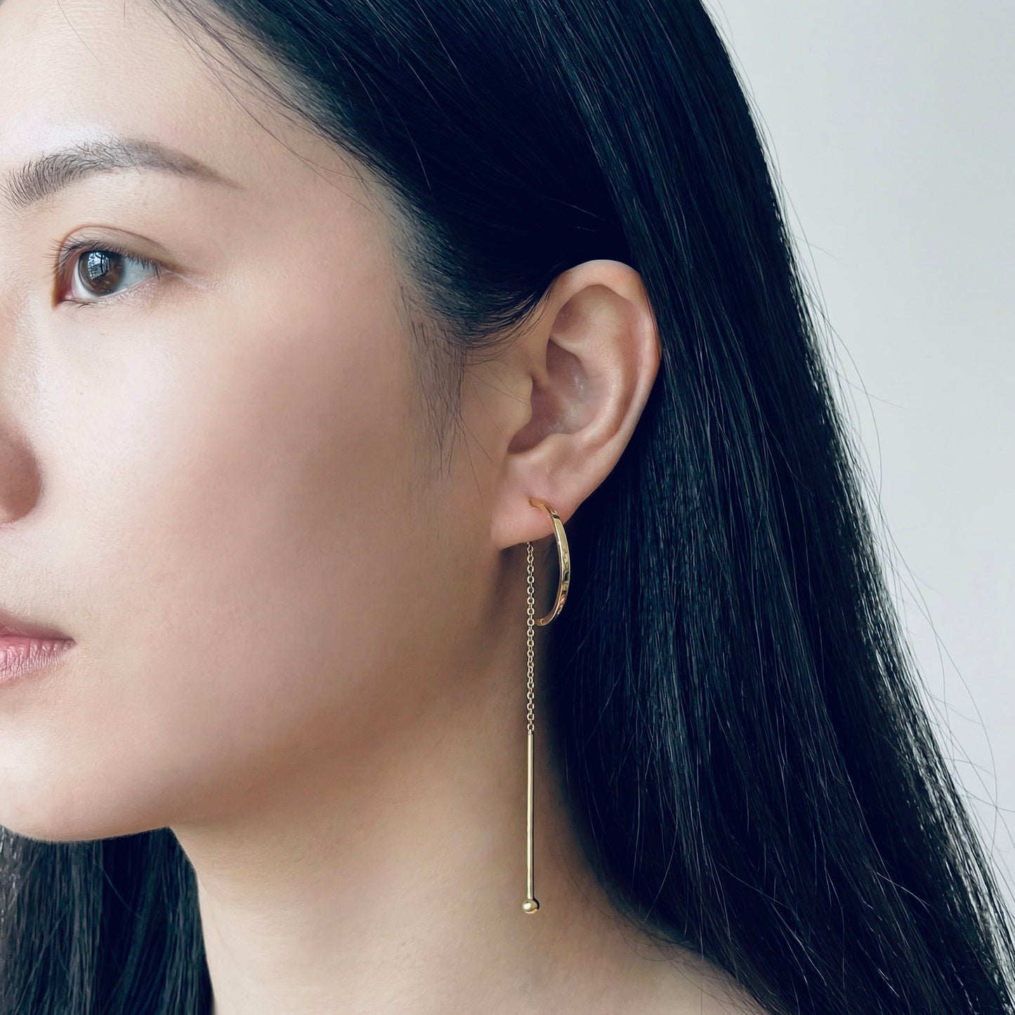 Semi-Circle Drop Earrings