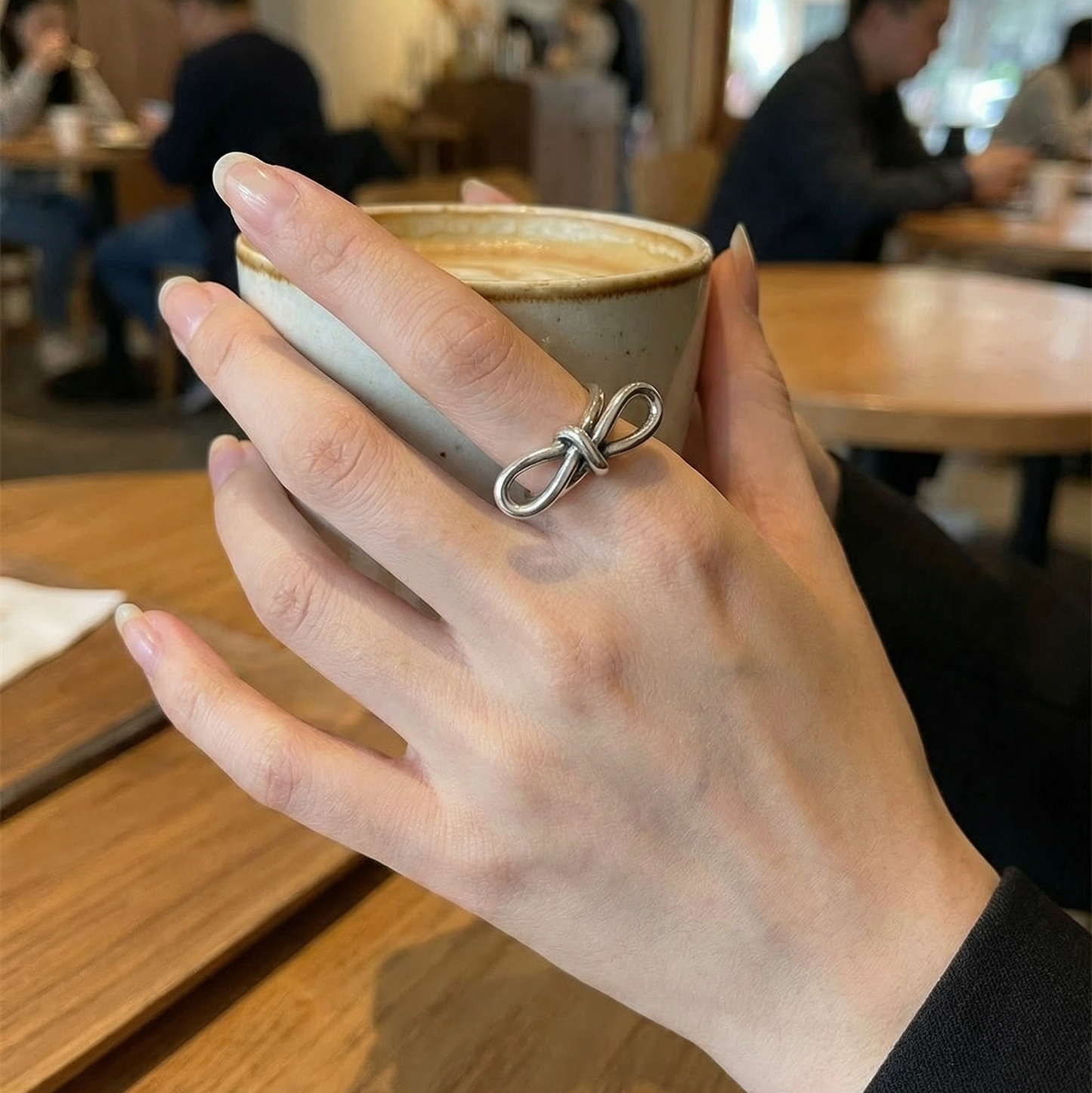 Vintage Silver Bow Open Ring