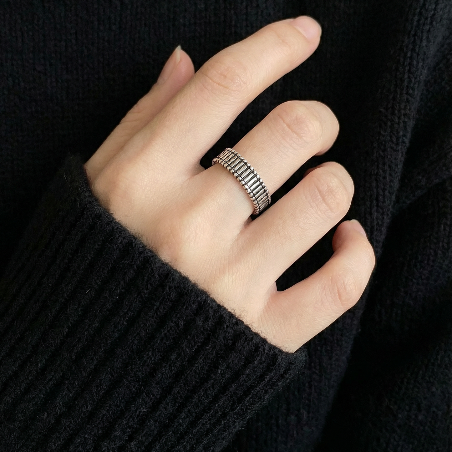 Vintage Gear Open Ring