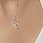 Cat on the Moon Necklace