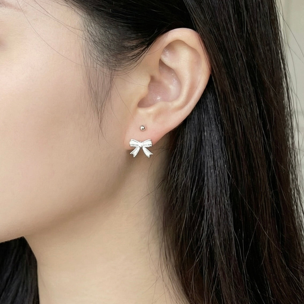 999 Ribbon Earrings