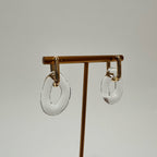 Glass Hoop Earrings