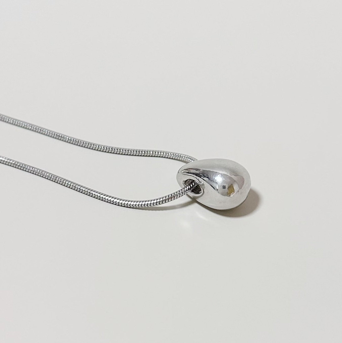 Titanium Steel Water Drop Necklace