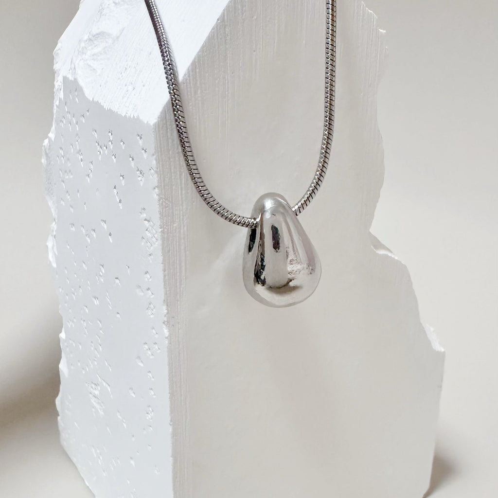 Titanium Steel Water Drop Necklace