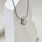 Titanium Steel Water Drop Necklace