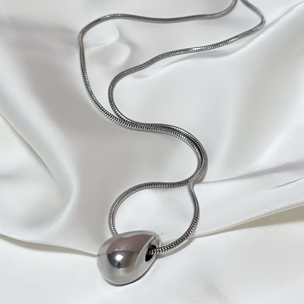 Titanium Steel Water Drop Necklace