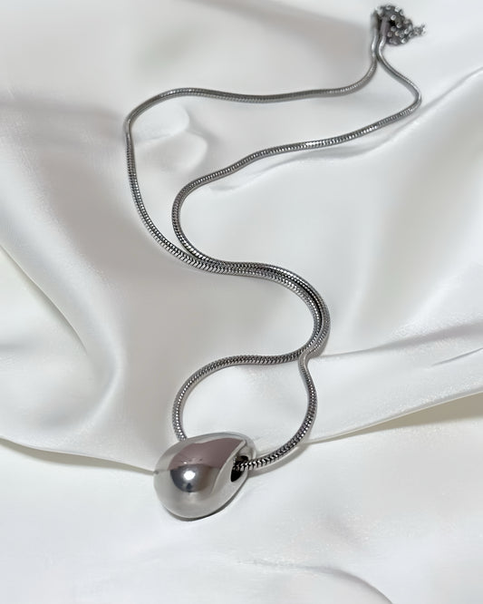 Titanium Steel Water Drop Necklace