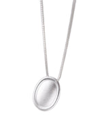 Matte Oval Bead Necklace