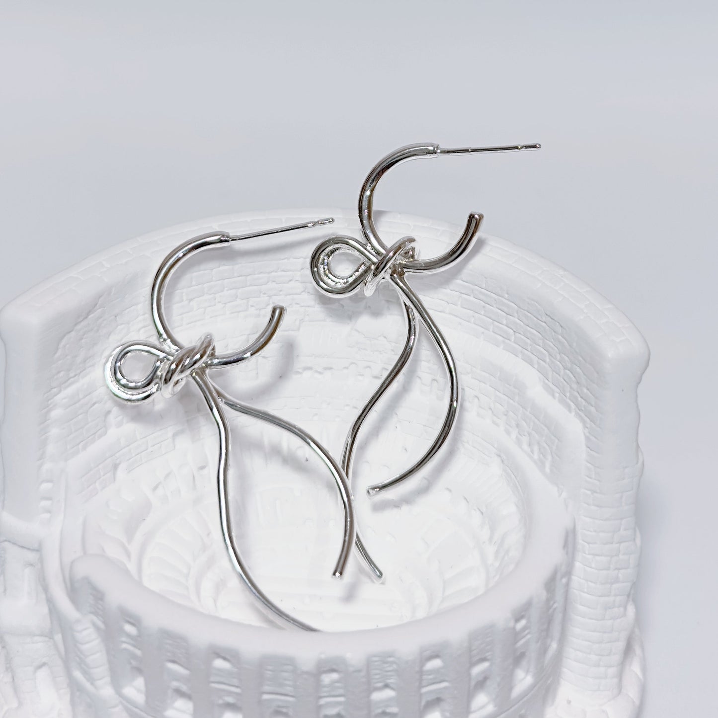 Dangling Ribbon Earrings