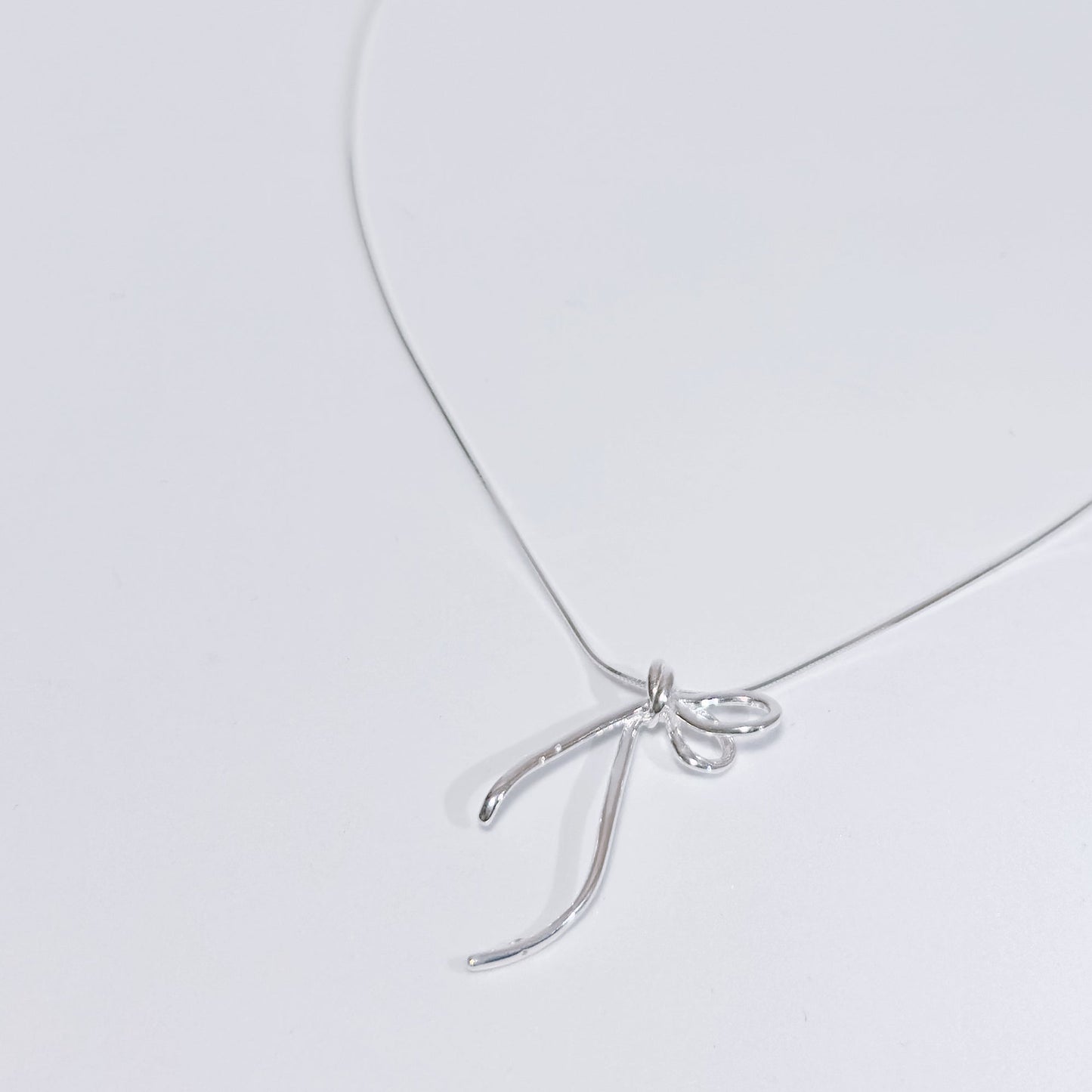 Dangling Ribbon Necklace