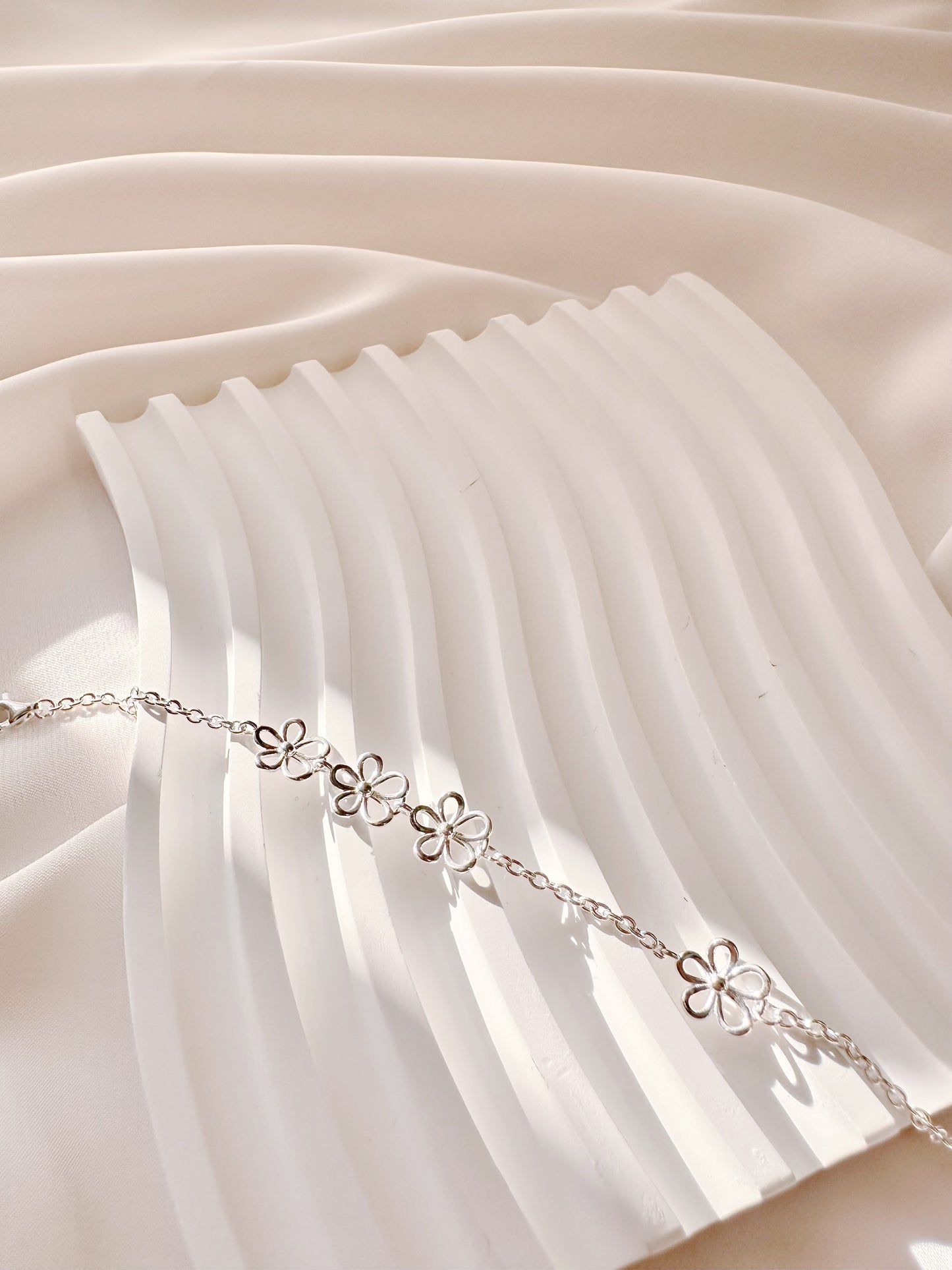 Openwork Floral Bracelet