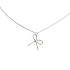 Openwork Bow Necklace