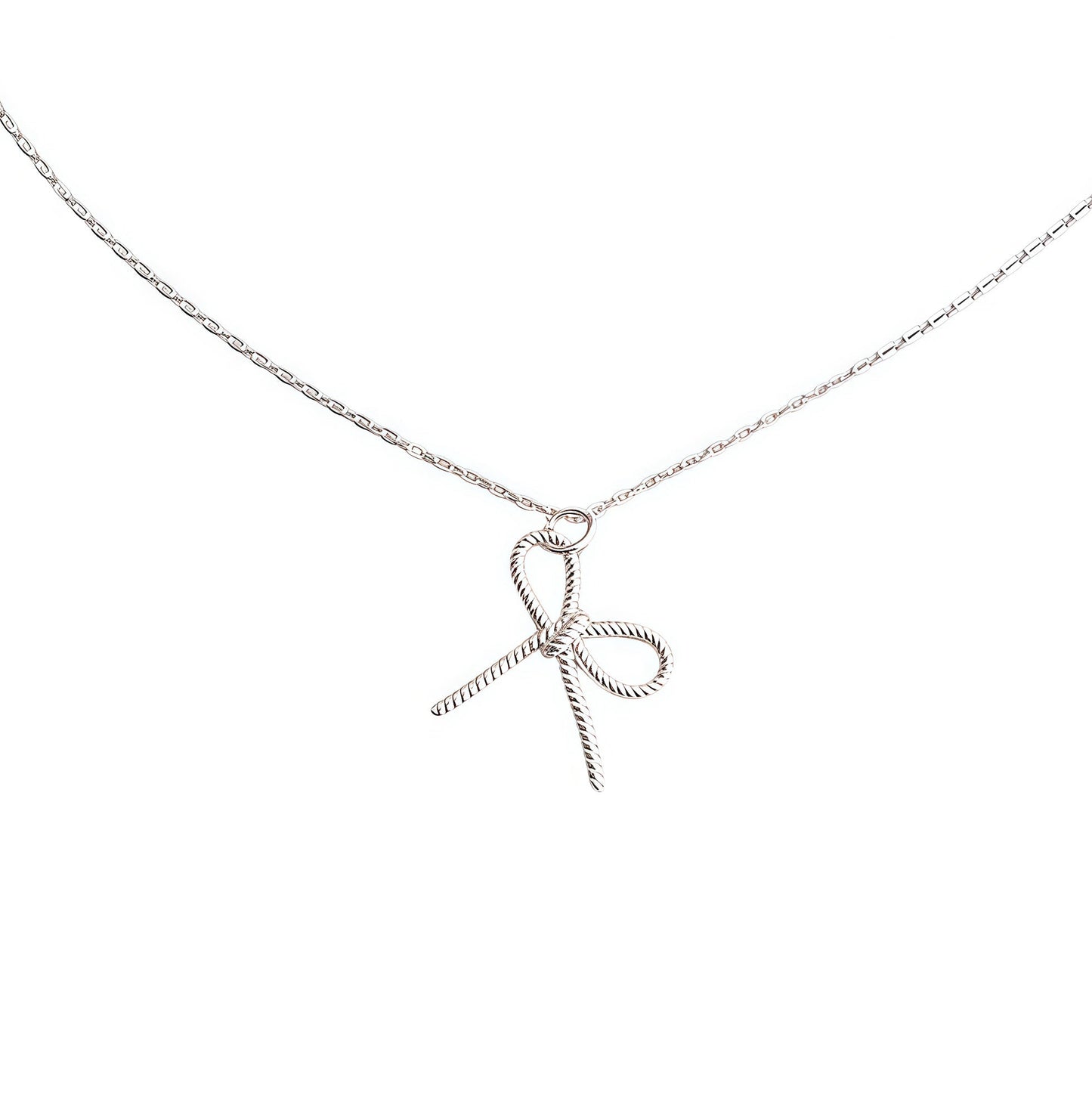 Openwork Bow Necklace