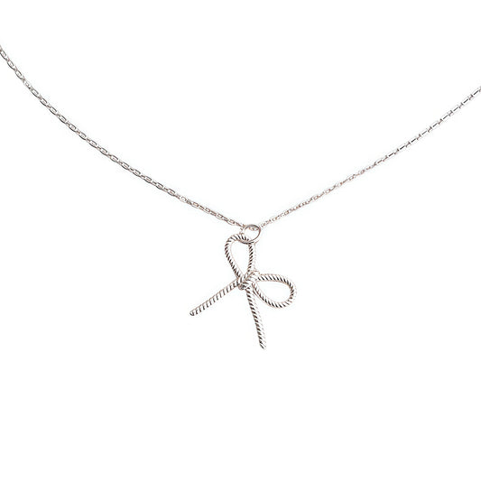 Openwork Bow Necklace