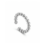 Silver Beaded Ring