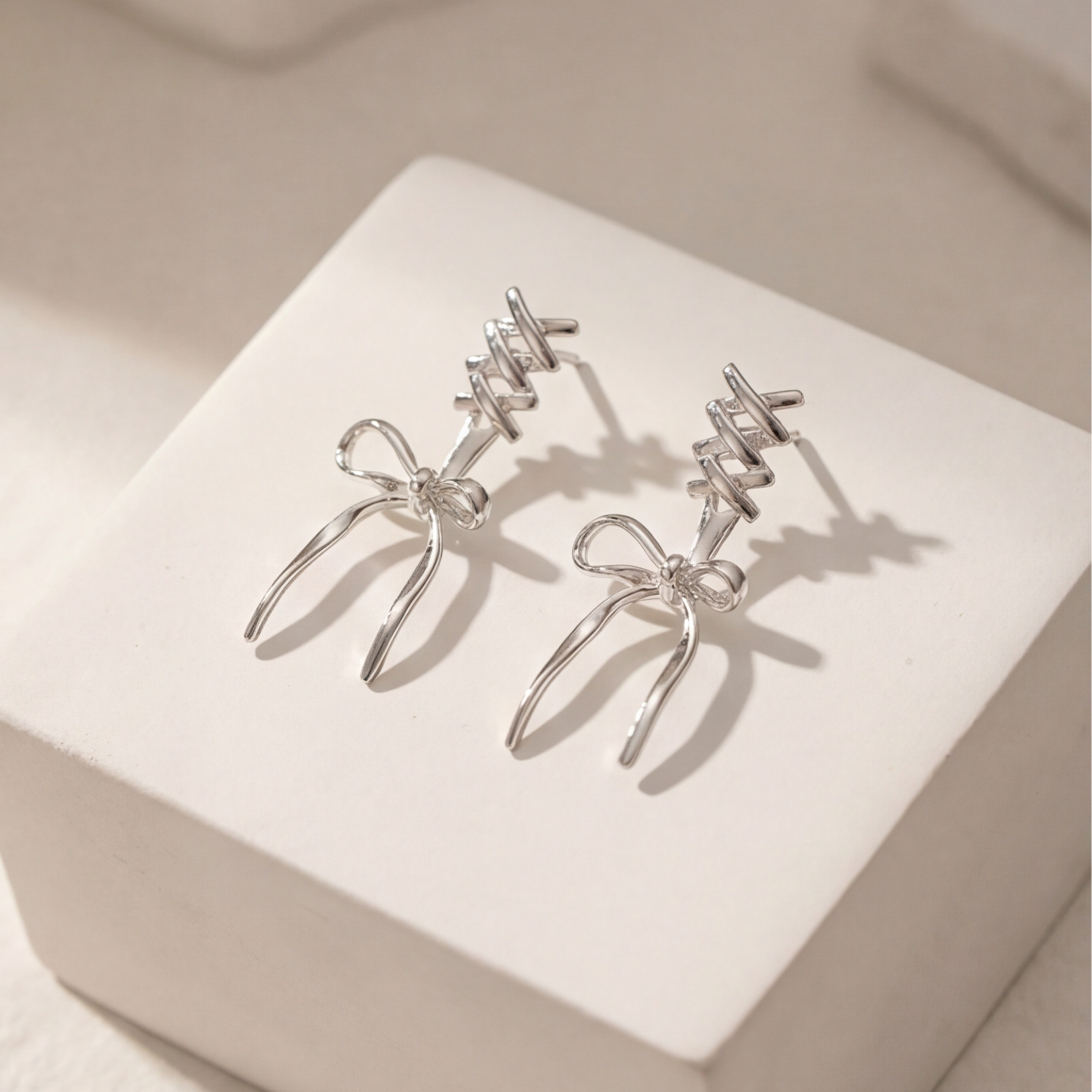 Bow Ballet Drop Earrings