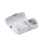 Grey Velvet Jewelry Box
