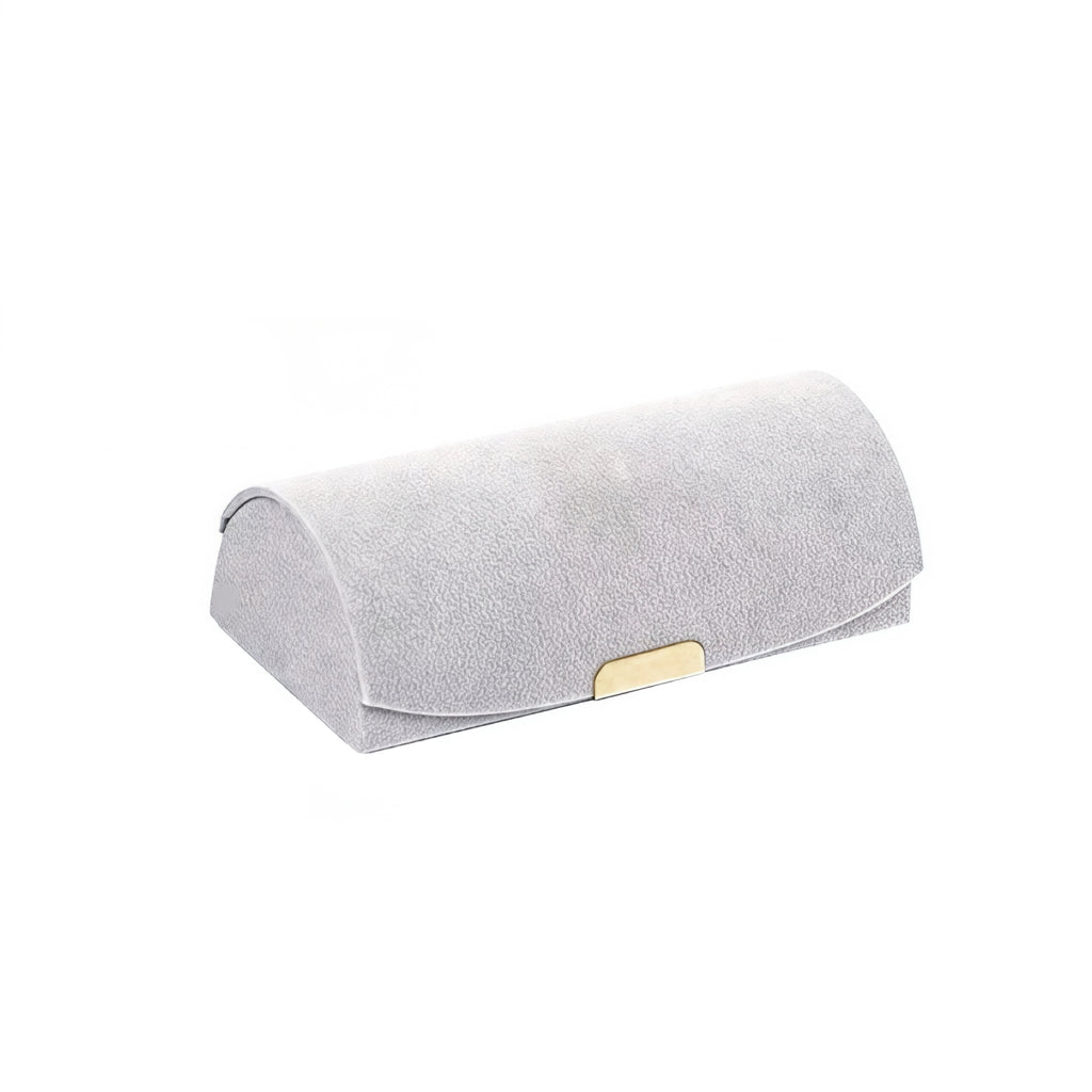 Grey Velvet Jewelry Box