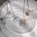 Two-Heart Double Chain Bracelet