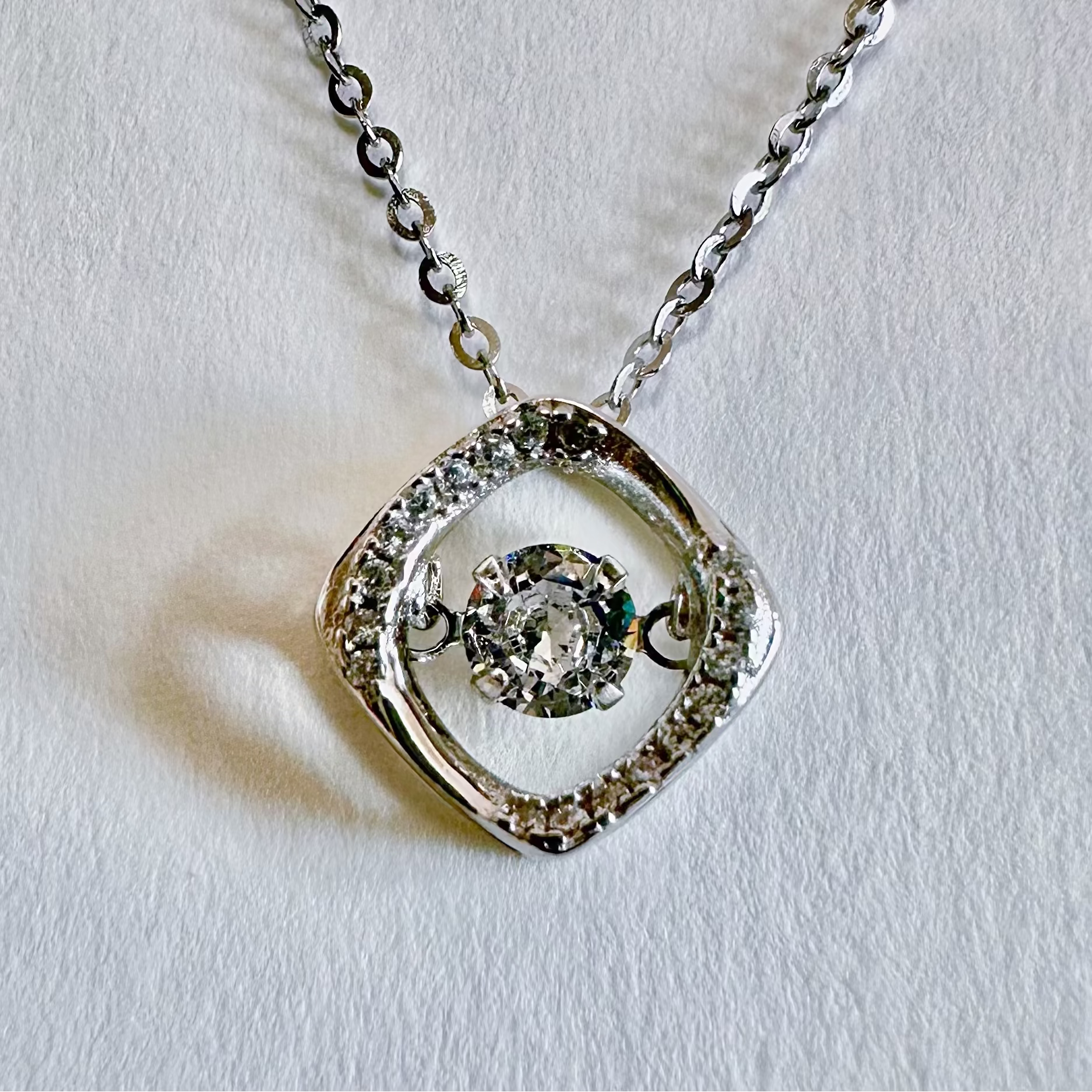 Dancing Diamond Necklace