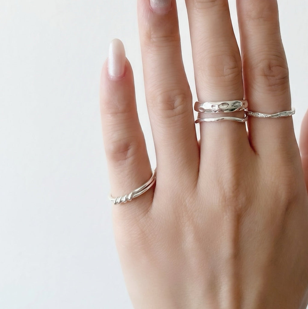 Irregular Bumpy Open Ring