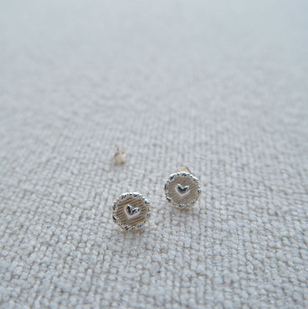 Braided Heart Earrings