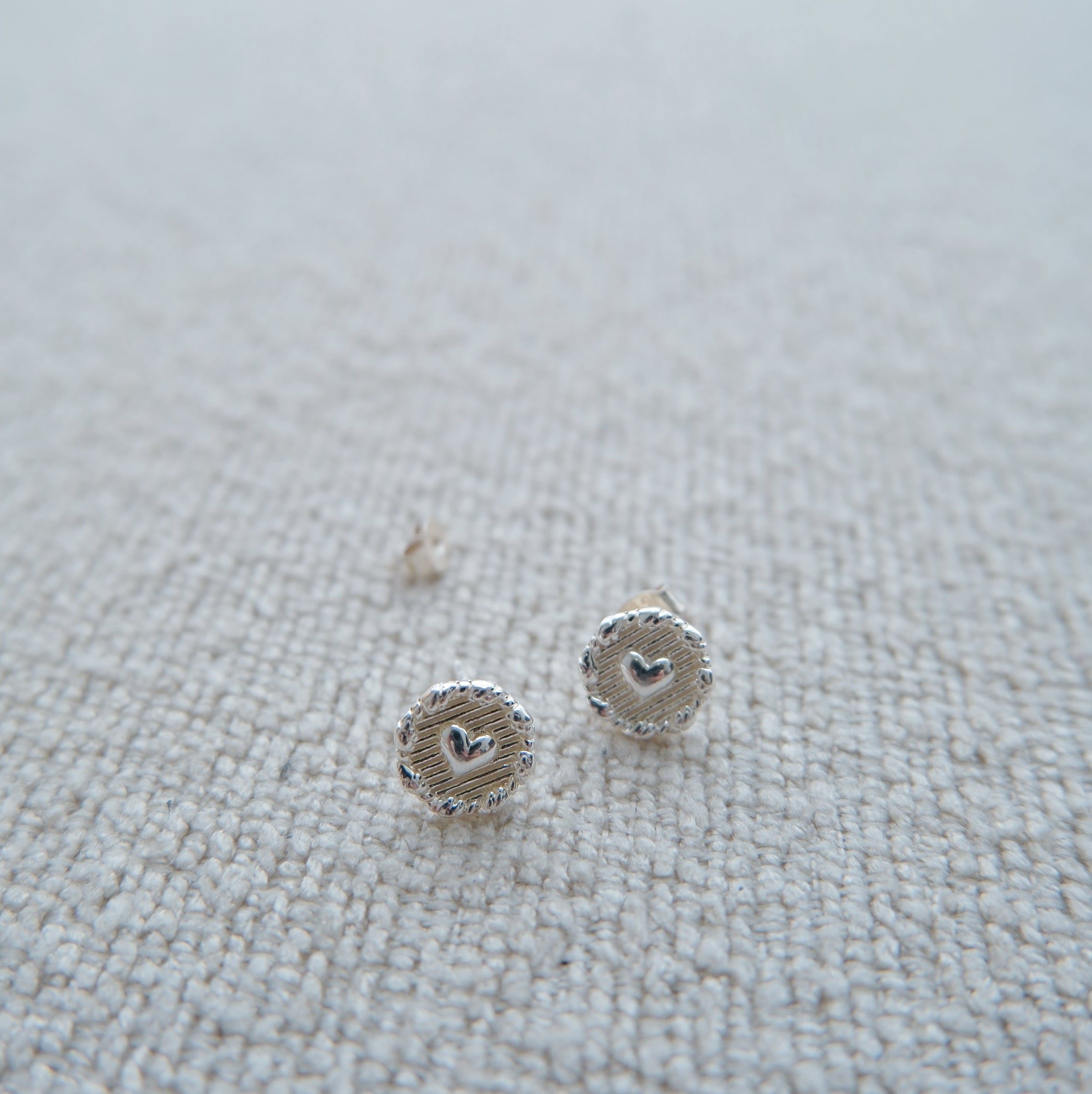 Braided Heart Earrings