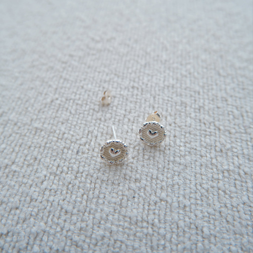 Braided Heart Earrings