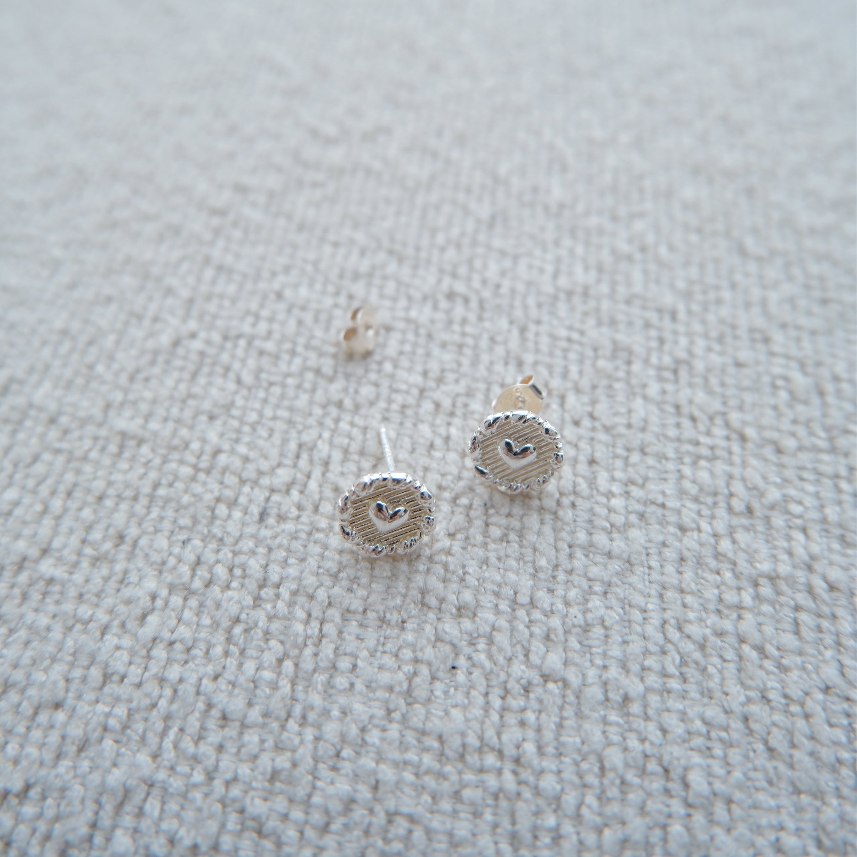 Braided Heart Earrings