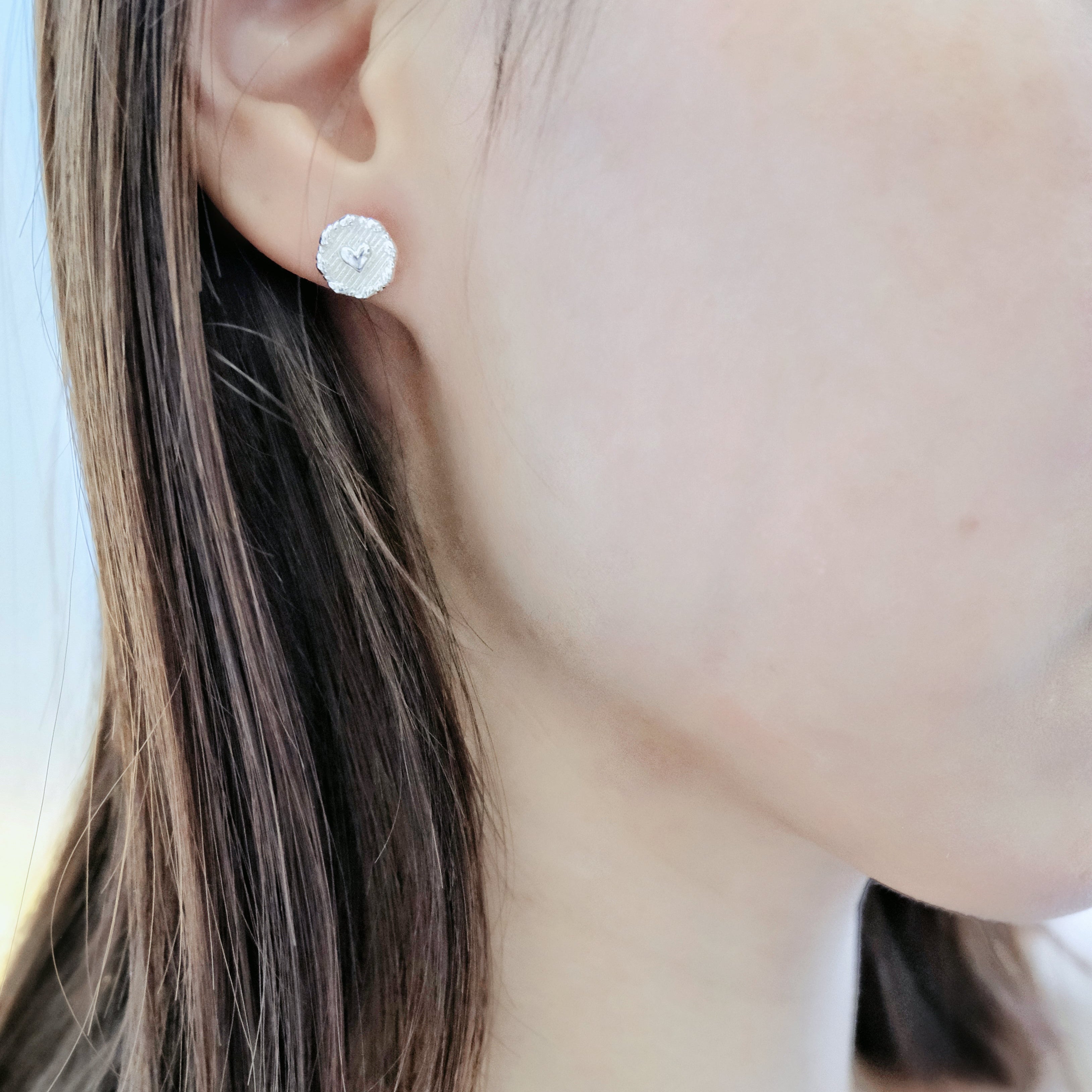 Braided Heart Earrings