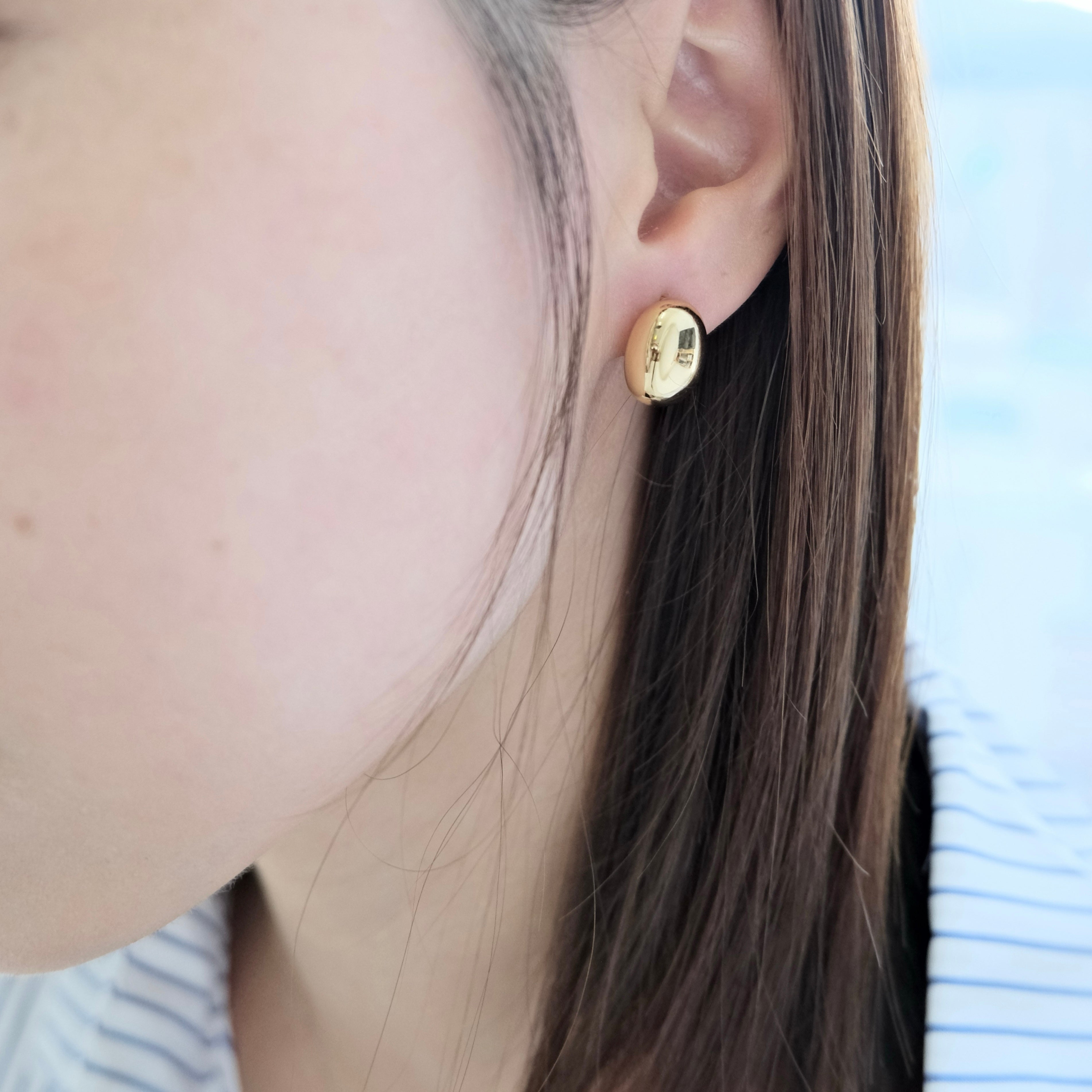 Bean-shaped Earrings