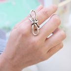 Vintage Silver Bow Open Ring