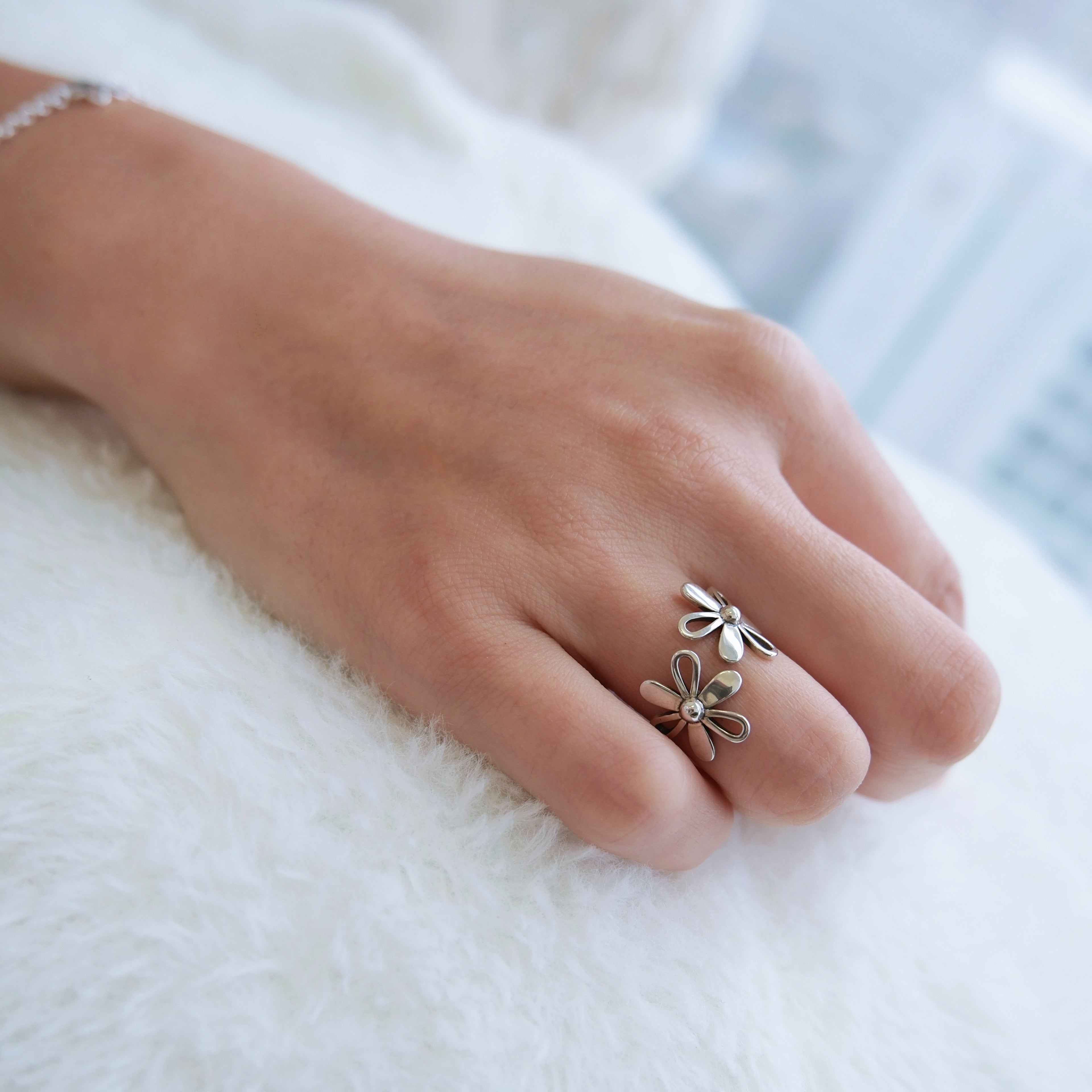 Openwork Floral Ring