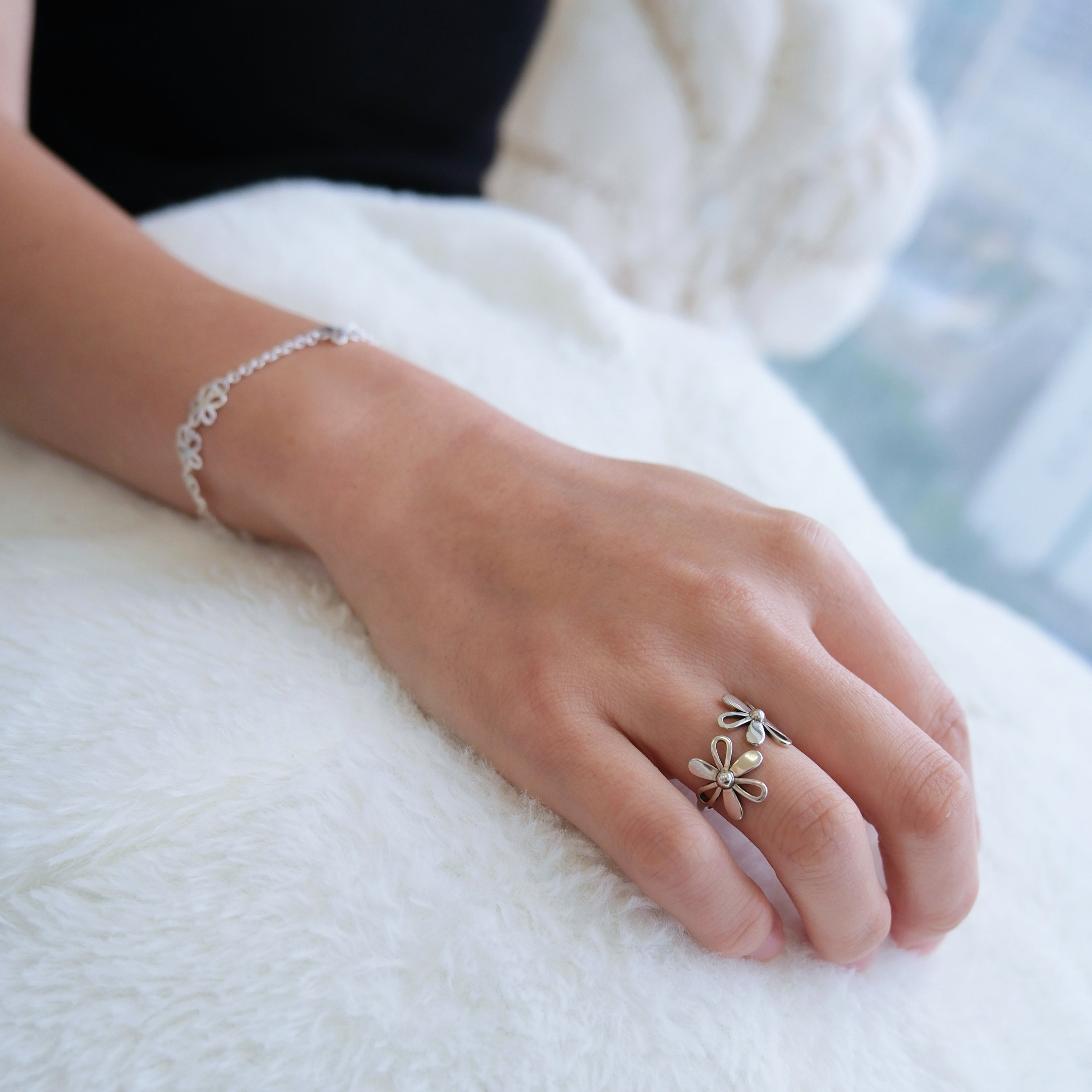 Openwork Floral Ring