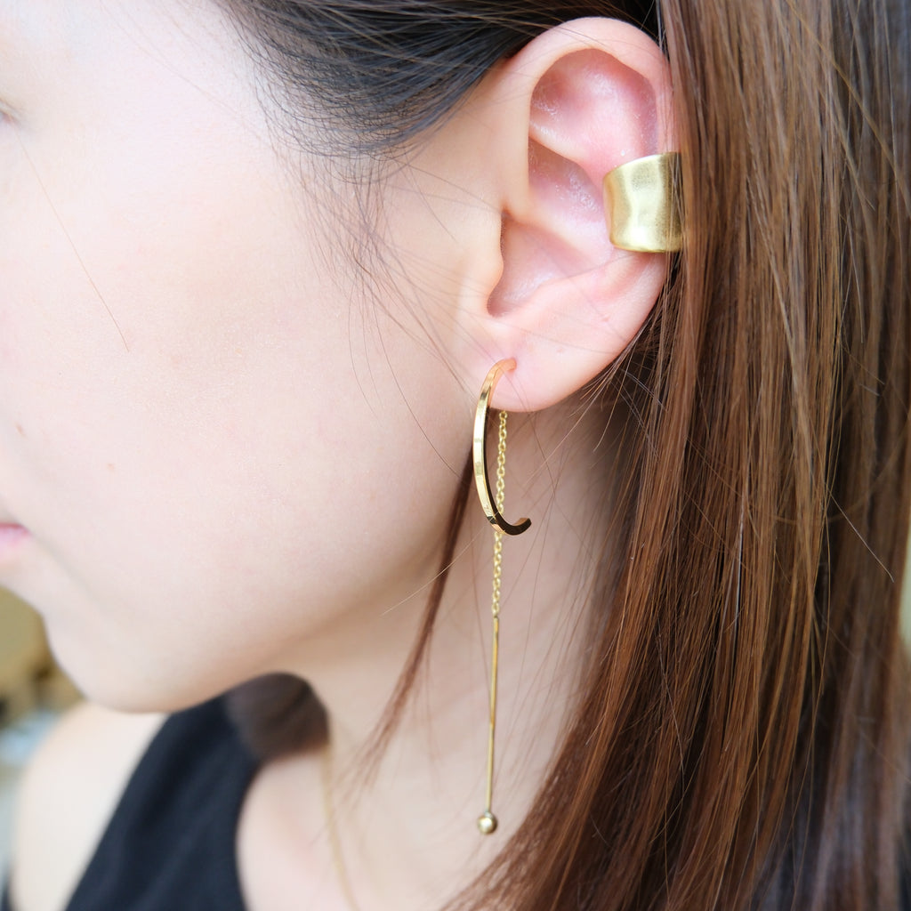 Semi-Circle Drop Earrings