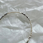 Silver Stone Pearl Bracelet