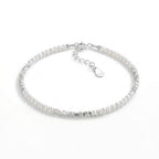 Silver Stone Pearl Bracelet