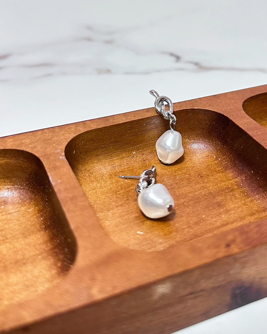 Pearl Knot Earrings