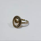 Vintage-style Oval Open Ring