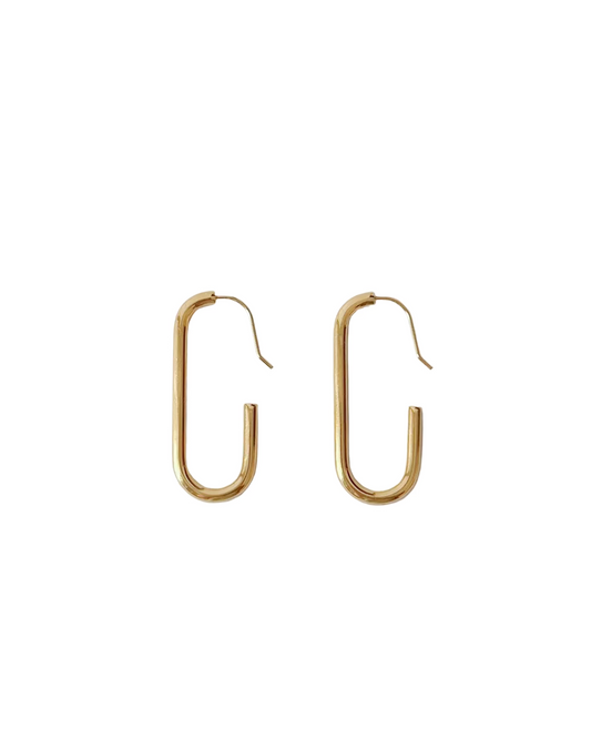 C-shaped Drop Earrings