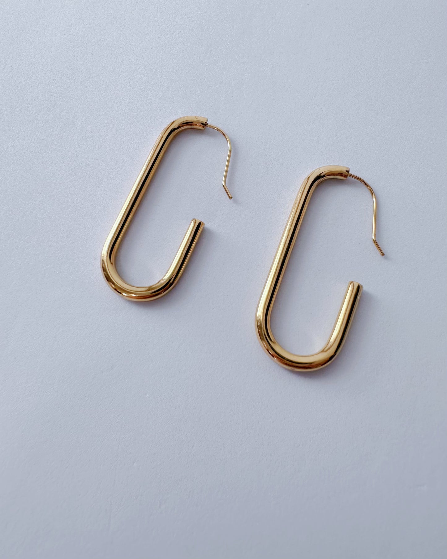 C-shaped Drop Earrings