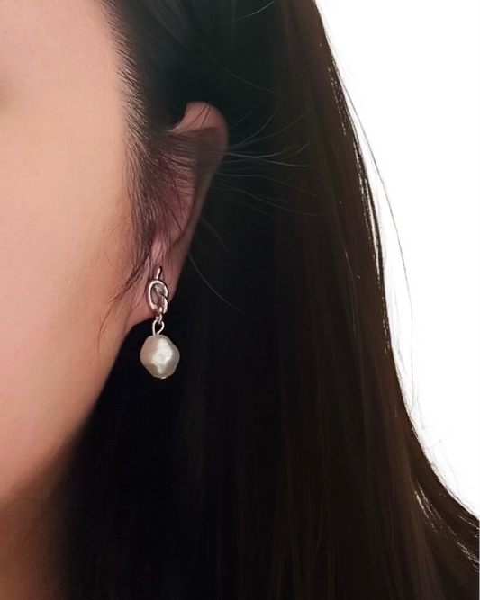 Pearl Knot Earrings