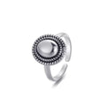 Vintage-style Oval Open Ring