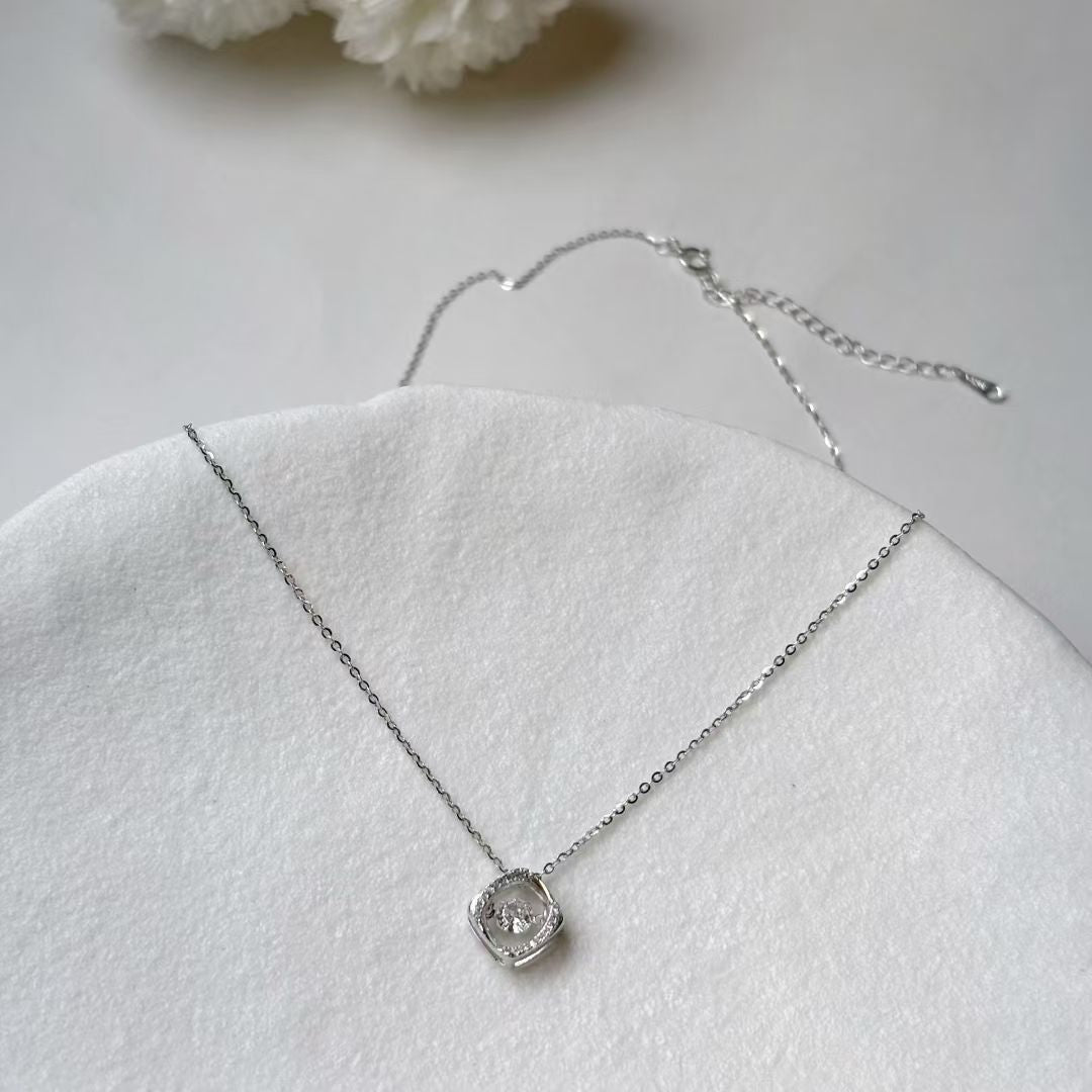 Dancing Diamond Necklace