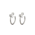 Knot Hoop Clip-on Earrings